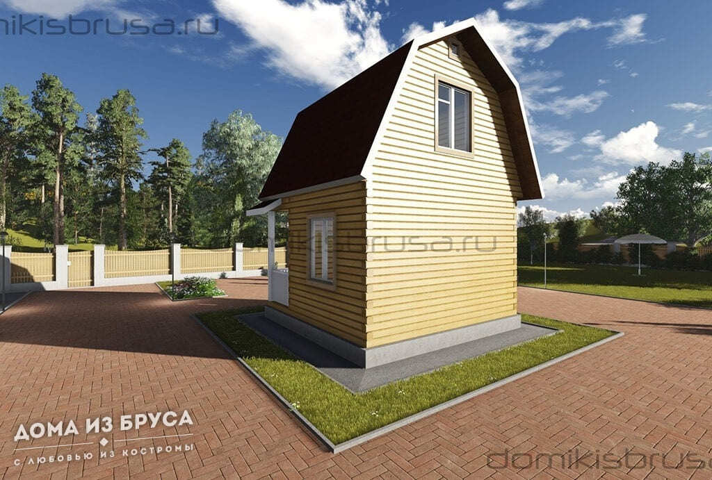 Проект «Проект дома из бруса ДБ-41 5х5»
