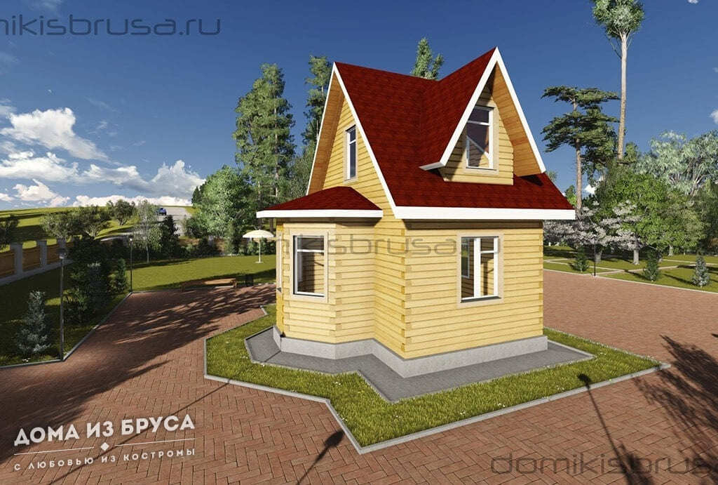Проект «Проект дома из бруса ДБ-40 6х6»