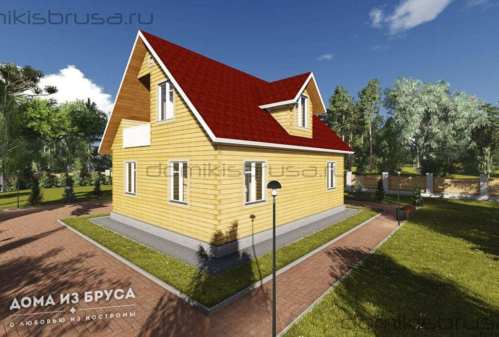 Проект «Проект дома из бруса ДБ-23 10х10»