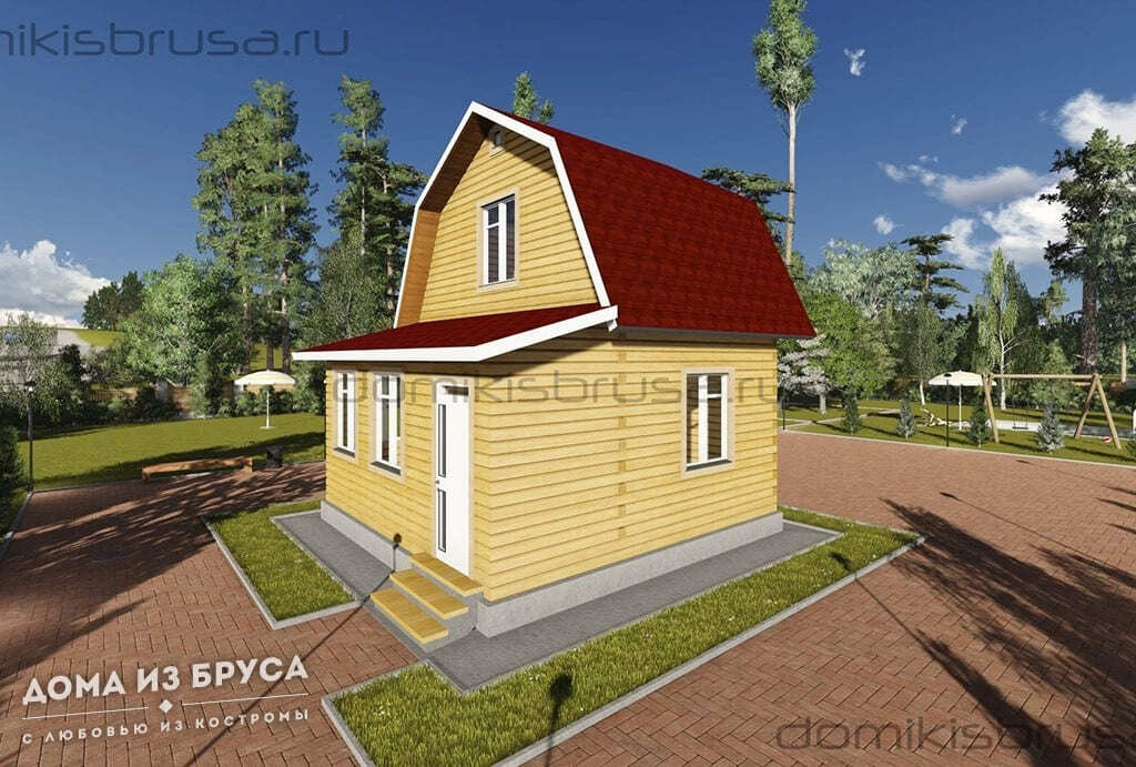 Проект «Проект дома из бруса ДБ-24 6х6»